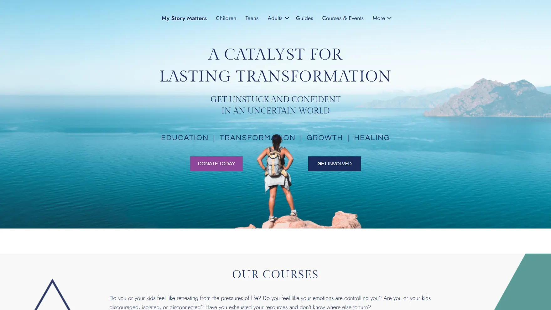 My Story Matters website screenshot