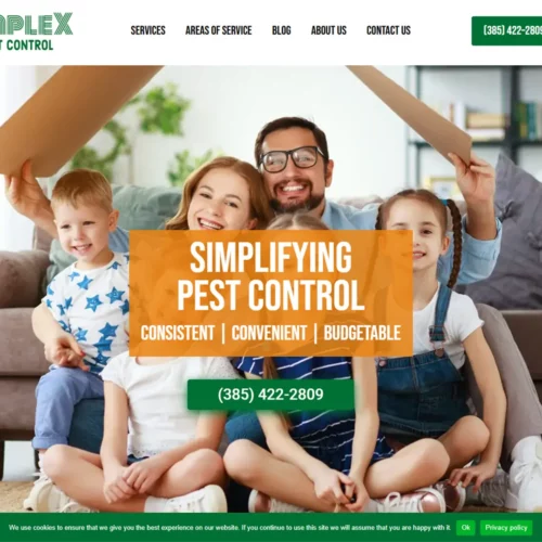 Simplex Pest Control homepage